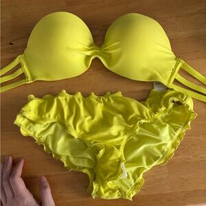 Vibrant Yellow Bikini Set